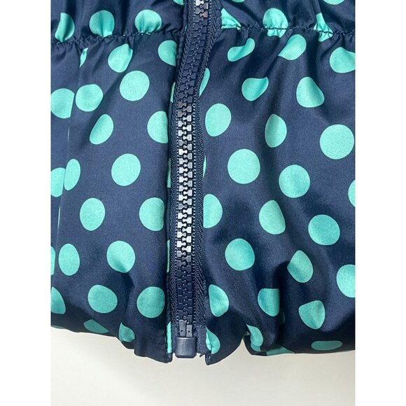 Old Navy Girls Blue Polka Dot Puffer Vest Size 8 | Frost Free Winter Layer - Picture 12 of 16